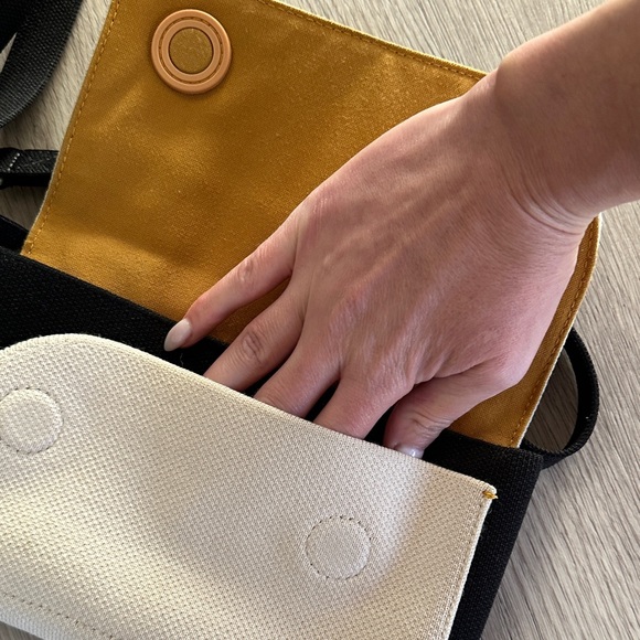 Rothy's Cream and Black Belt Bag - Picture 6 of 9